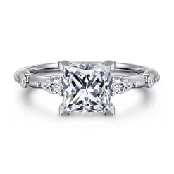 Online Gabriel & Co. Carinna - Platinum Princess Cut Diamond Engagement Ring