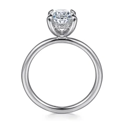 Sale Gabriel & Co. Cari - Platinum Oval Diamond Engagement Ring