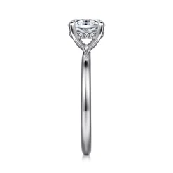 Sale Gabriel & Co. Cari - Platinum Oval Diamond Engagement Ring