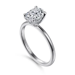 Sale Gabriel & Co. Cari - Platinum Oval Diamond Engagement Ring