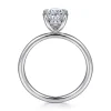 Discount Gabriel & Co. Cari - Platinum Oval Diamond Engagement Ring