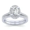 Online Gabriel & Co. Carly - 14K White Gold Oval Halo Diamond Engagement Ring