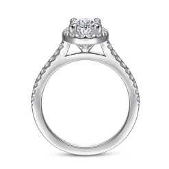 Online Gabriel & Co. Carly - 14K White Gold Oval Halo Diamond Engagement Ring