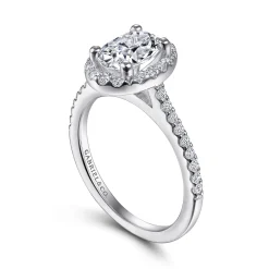 Online Gabriel & Co. Carly - 14K White Gold Oval Halo Diamond Engagement Ring