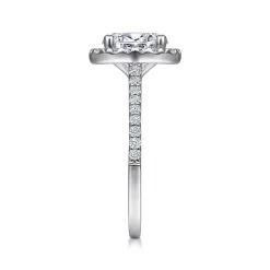 Online Gabriel & Co. Carly - 14K White Gold Oval Halo Diamond Engagement Ring