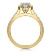 Gabriel & Co. Carly - 14K Yellow Gold Oval Halo Diamond Engagement Ring