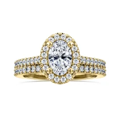 Gabriel & Co. Carly - 14K Yellow Gold Oval Halo Diamond Engagement Ring