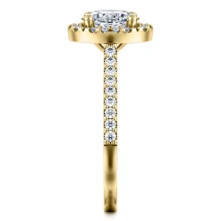 Gabriel & Co. Carly - 14K Yellow Gold Oval Halo Diamond Engagement Ring
