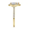 Clearance Gabriel & Co. Carly - 14K Yellow Gold Pear Shape Halo Diamond Engagement Ring