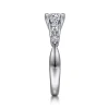 Online Gabriel & Co. Carrie - 14K White Gold Round Five Stone Diamond Engagement Ring