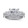 Gabriel & Co. Cassidy - 14K White Gold Emerald Cut Three Stone Diamond Engagement Ring