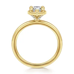 Discount Gabriel & Co. Cassi - 14K Yel+D74low Gold Bezel Prong Pear Shape Diamond Engagement Ring