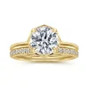 Hot Gabriel & Co. Cassi - 14K Yellow Gold Bezel Prong Round Diamond Engagement Ring