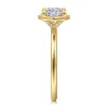 Best Gabriel & Co. Cassi - 14K Yellow Gold Bezel Prong Cushion Cut Diamond Engagement Ring