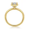 Sale Gabriel & Co. Cassi - 14K Yellow Gold Bezel Prong Marquise Shape Diamond Engagement Ring