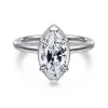 Discount Gabriel & Co. Catallina - 14K White Gold Marquise Shape Bezel Prong Diamond Engagement Ring