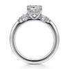 Hot Gabriel & Co. Caye - 14K White Gold Cushion Cut Diamond Engagement Ring