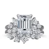 Outlet Gabriel & Co. Caye - 14K White Gold Emerald Cut Diamond Engagement Ring