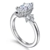 Outlet Gabriel & Co. Caye - 14K White Gold Marquise Shape Diamond Engagement Ring