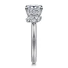 New Gabriel & Co. Caye - 14K White Gold Princess Cut Diamond Engagement Ring