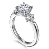 Online Gabriel & Co. Caye - 14K White Gold Round Diamond Engagement Ring
