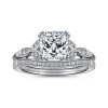 Outlet Gabriel & Co. Celia - 14K White Gold Cushion Cut Diamond Engagement Ring