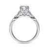 Discount Gabriel & Co. Celia - 14K White Gold Oval Diamond Engagement Ring