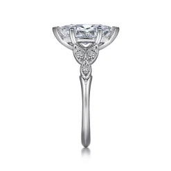 Clearance Gabriel & Co. Celia - 14K White Gold 6 Prong Marquise Shape Diamond Engagement Ring