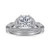 New Gabriel & Co. Celia - 14K White Gold Round Diamond Engagement Ring