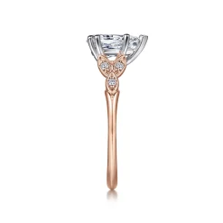 Outlet Gabriel & Co. Celia - 14K White-Rose Gold Pear Shape Diamond Engagement Ring