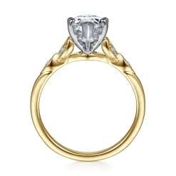 Online Gabriel & Co. Celia - 14K White-Yellow Gold Marquise Shape Diamond Engagement Ring