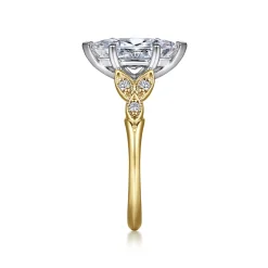 Online Gabriel & Co. Celia - 14K White-Yellow Gold Marquise Shape Diamond Engagement Ring