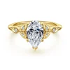 Outlet Gabriel & Co. Celia - 14K Yellow Gold Pear Shape Diamond Engagement Ring
