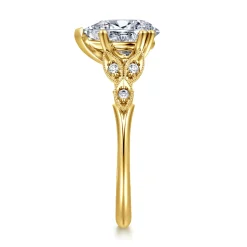 Outlet Gabriel & Co. Celia - 14K Yellow Gold Pear Shape Diamond Engagement Ring