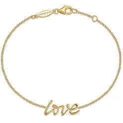 Discount Gabriel & Co. Chain Bracelet Initial 14K Yellow Gold
