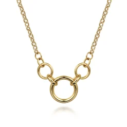 Hot Gabriel & Co. Chain Necklace 14K Yellow Gold Link