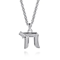 Online Gabriel & Co. Chai Pendant Necklace 925 Sterling Silver