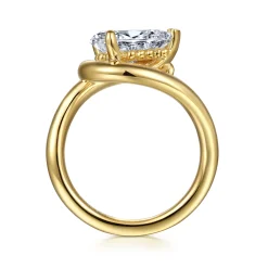 Online Gabriel & Co. Chapelle - 14K Yellow Gold Bypass Pear Shape Diamond Engagement Ring