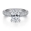 Discount Gabriel & Co. Charleston - 14K White Gold Oval Diamond Engagement Ring