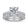 New Gabriel & Co. Charleston - 14K White Gold Round Diamond Engagement Ring