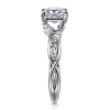 Online Gabriel & Co. Charlina - 14K White Gold Floral Princess Cut Diamond Engagement Ring