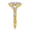 Online Gabriel & Co. Charlina - 14K Yellow Gold 6 Prong Floral Marquise Shape Diamond Engagement Ring