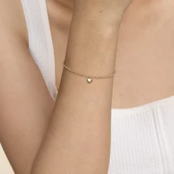Discount Gabriel & Co. Charm Bracelet Heart 14K Yellow Gold Bujukan