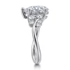Outlet Gabriel & Co. Charm - 14K White Gold Bypass Pear Shape Diamond Engagement Ring