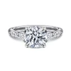Discount Gabriel & Co. Cian - 14K White Gold Round Five Stone Diamond Engagement Ring