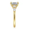 Clearance Gabriel & Co. Cian - 14K Yellow Gold Emerald Cut Five Stone Diamond Engagement Ring