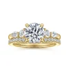 Gabriel & Co. Cian - 14K Yellow Gold Round Five Stone Diamond Engagement Ring