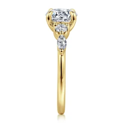 Gabriel & Co. Cian - 14K Yellow Gold Round Five Stone Diamond Engagement Ring