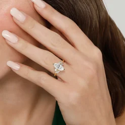 Outlet Gabriel & Co. Cicely - 14K Yellow Gold Marquise Shape Diamond Engagement Ring