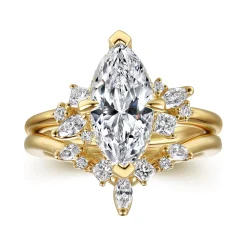 Outlet Gabriel & Co. Cicely - 14K Yellow Gold Marquise Shape Diamond Engagement Ring